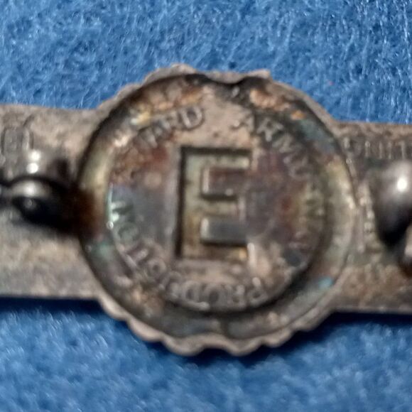 Vintage Sterling Army/Navy Production Award Pin - Picture 3 of 3